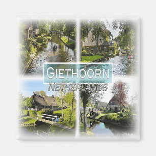 NL0039 Europa, Nederland, Giethoorn, koelkast Magneet