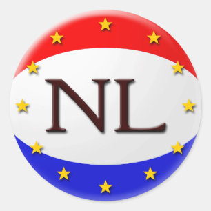 NL RONDE STICKER