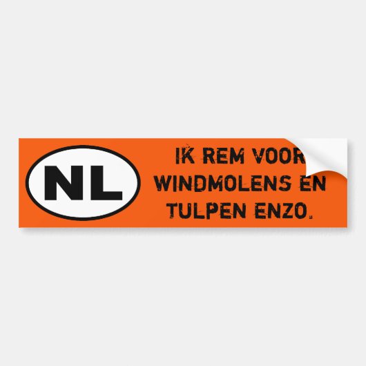 NL Sticker - I Break for windmills (Version néerla (Devant)
