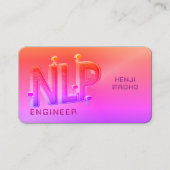 🤖NLP Engineer Chatbot Developer Conversational AI Visitekaartje (Voorkant)