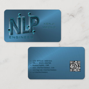 NLP-ingenieur Chatbot-ontwikkelaar Conversatie-AI Visitekaartje