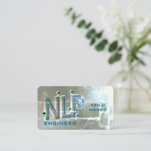 🤖NLP-ingenieur Chatbotontwikkelaar Conversatie-AI Visitekaartje (Staand voorkant)