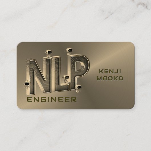 🤖NLP-ingenieur Chatbotontwikkelaar Conversational Visitekaartje (Voorkant)