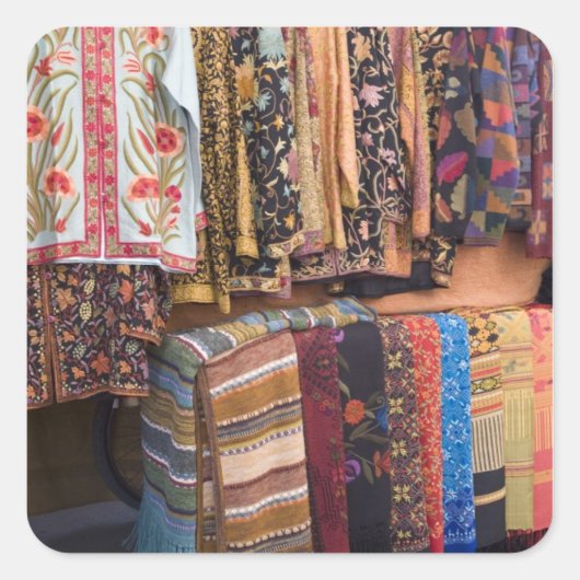 NM, New Mexico, Santa Fe, Navajo-kleding, Vierkante Sticker (Voorkant)