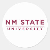 NM Staatsuniversiteit Ronde Sticker (Voorkant)