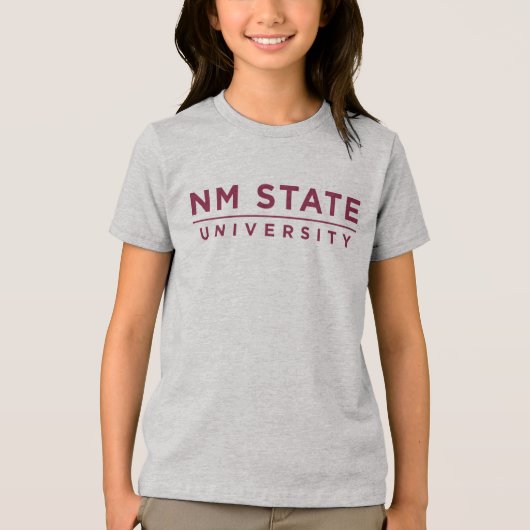 NM Staatsuniversiteit Tri-Blend Shirt (Voorkant)