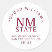 NM State Ronde Sticker (Voorkant)
