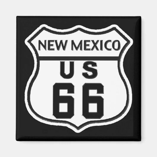 NM US ROUTE 66 MAGNEET (Voorkant)