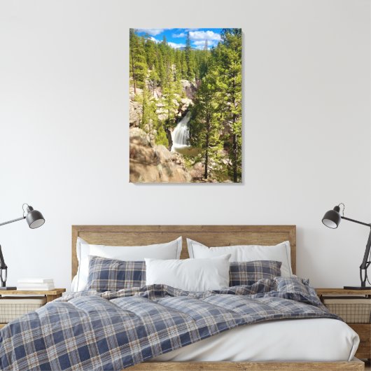 NM-watervallen Canvas Afdruk (Insitu (Slaapkamer))