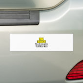 NMR expert... moeilijkste baan waar je ooit van zu Bumpersticker (Op auto)