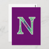 Nn Verlicht Monogram Briefkaart (Voorkant / Achterkant)