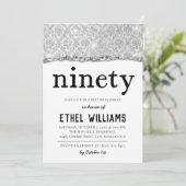 Nnegentiety Diamond Birthday Uitnodiging (Staand voorkant)