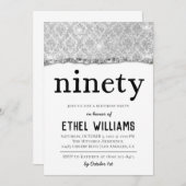 Nnegentiety Diamond Birthday Uitnodiging (Voorkant / Achterkant)