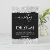 Nnegentiety Diamond Birthday Uitnodiging (Staand voorkant)