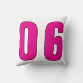 No. 06 – Stijlvolle Numeric Statement Art Kussen (Achterkant)