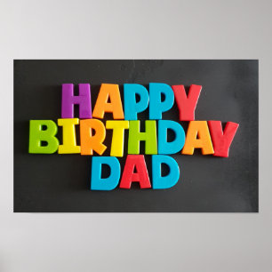 No : 185 HAPPY BANTHDAY DAD poster de TFDG