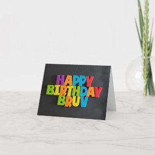 No: 198 HAPPY BIRTHDAY BRUV kaart van TFDG