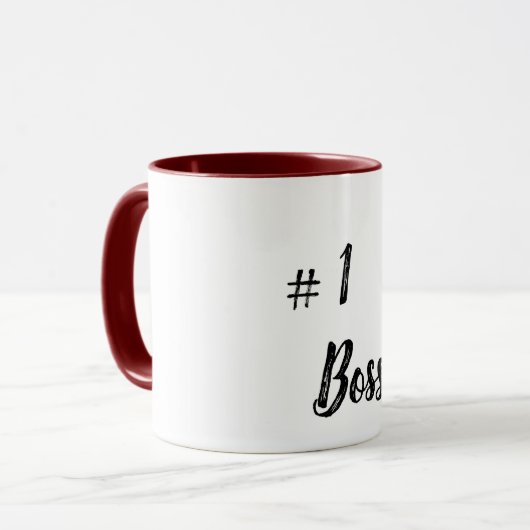 🏆 no 1 Boss Mug - Diriger avec le style ☕ (Devant gauche)