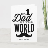 No.1 Papa dans le monde | carte Fête des pères