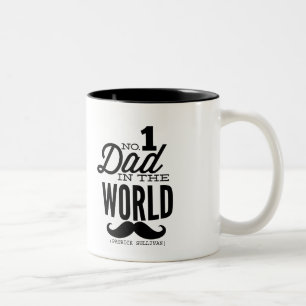 No.1 Papa dans le monde Mustache Mug