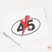 NO-45 : Sticker anti-Trump Bumper / Ant Arts (Enveloppe)