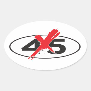 NO-45 : Sticker anti-Trump Bumper / Ant Arts