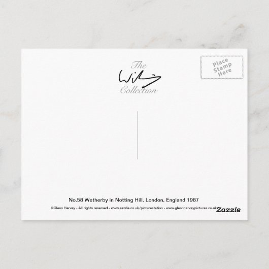 No.58 Wetherby 1987 Briefkaart (Achterkant)