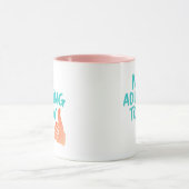 No Adulting Today Funny Relaxed Message Combo Mug Mok (Midden)