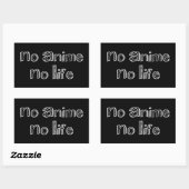 no anime no life rectangulaire autocollant (Feuille)