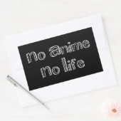 no anime no life rectangulaire autocollant (Enveloppe)