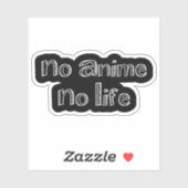 no anime no life sticker (Feuille)
