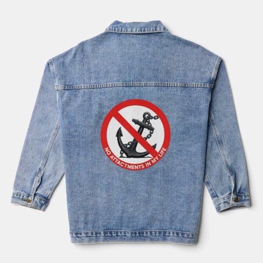 No attachments in my life denim jacket (Achterkant)