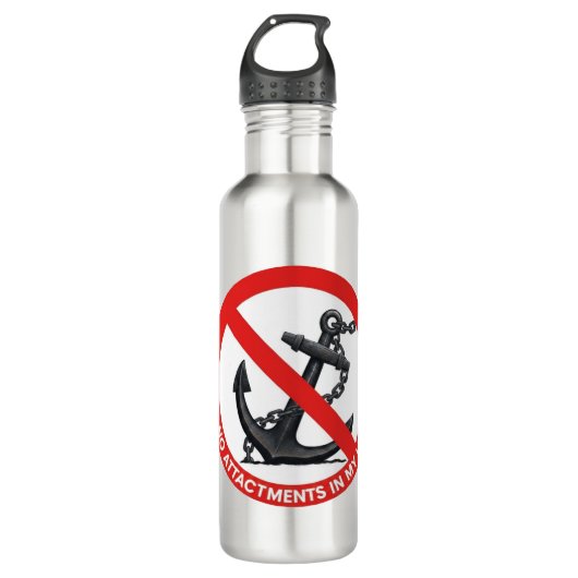 No attachments in my life waterfles  (Voorkant)