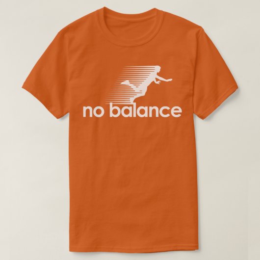 No Balance wit T-shirt (Design voorkant)