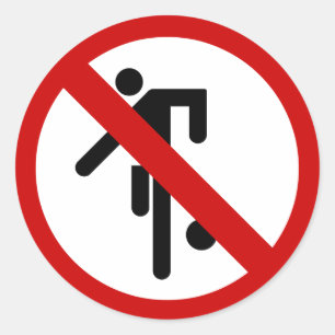 NO Ball Games ⚠ Thai Park ⚠ Ronde Sticker