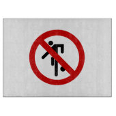 NO Ball Games ⚠ Thai Park ⚠ Snijplank (Voorkant)