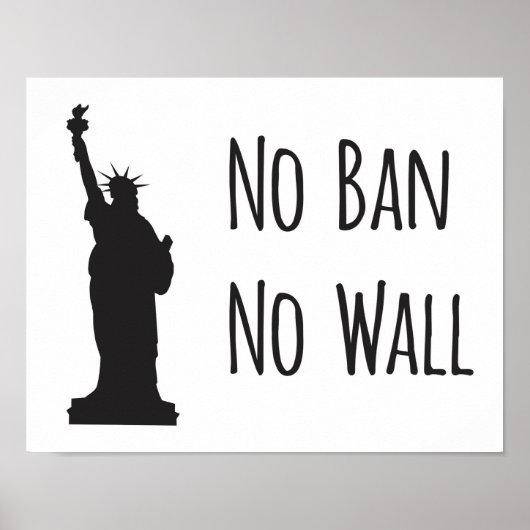 No Ban No Wall - Poster (Devant)