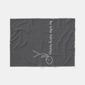 No Bike Riding Today  Fleece Deken (Voorkant (Horizontaal))