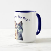 No Bite No Fun Dog Meme Mug (Devant droit)