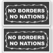 No Borders No Nations Sticker Pack (Voorkant)