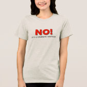 "NO!" Boundary Statement Tee – Uplift Collection Tri-Blend Shirt (Voorkant)