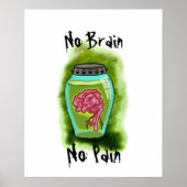No Brain No Pain Poster (Devant)