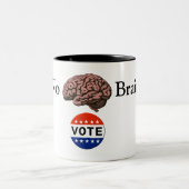 No Brainer Vote Café Mug (Centre)