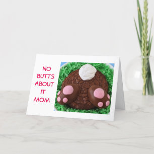 NO BUTTS OVER HET "MAMA"-PASEN WENS IS ENORM FEESTDAGEN KAART