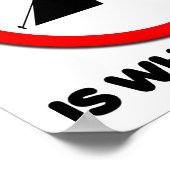 No Camping Funny Poster (Coin)