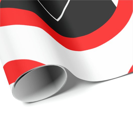 No Chauffeur Allowed Symbol Funny Warning Cadeaupapier (Rol Hoek)