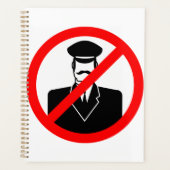 No Chauffeur Allowed Symbol Funny Warning Planner (Voorkant)