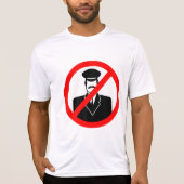No Chauffeur Allowed Symbol Funny Warning T-shirt (Voorkant)