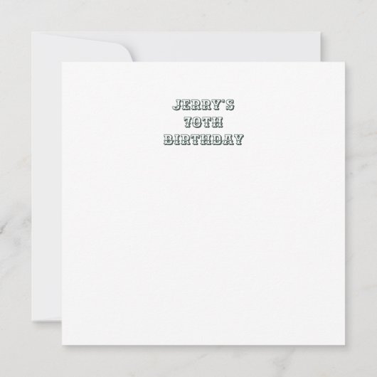 No Clowning Birthday Thank You Bedankkaart (Achterkant)