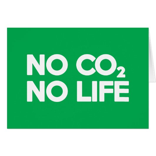 NO CO2 NO LIFE CARTE (Devant horizontal)